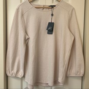 Adrianna Papell Cream Blouse